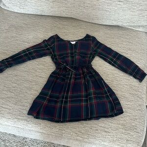 Plaid Christmas dress for girl